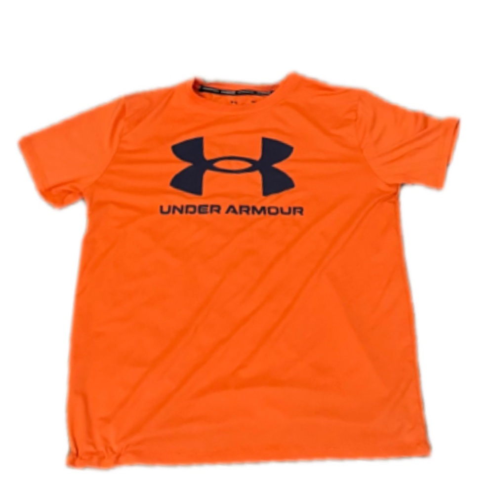 Under Armour Vibrant Orange Tee with Black Logo